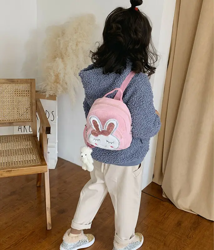 Рюкзак Kawaii с мультяшным кроликом для девочек Школьный Для ланча милый