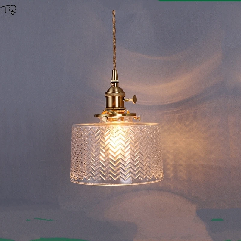 Японские латунные Резные стеклянные Ретро Винтажные светильники для педалей