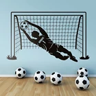 Наклейка на стену футбольный мяч Footballer, Спортивная наклейка для футбола, индивидуальное название, фотообои для дома 5028