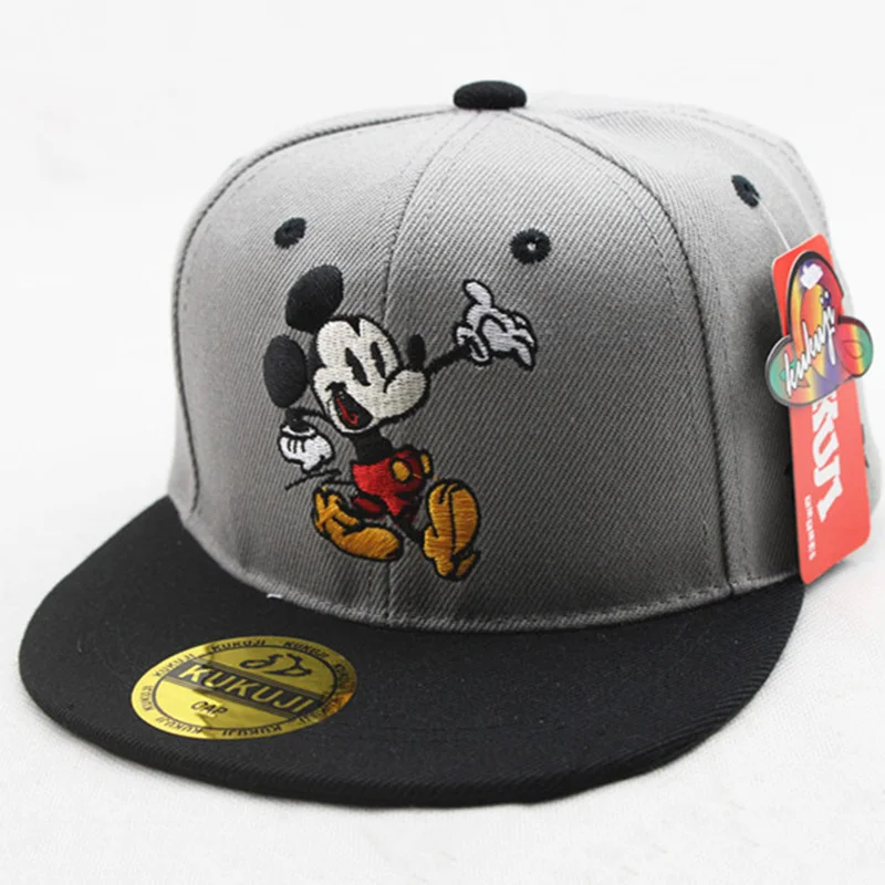 A Disney вышивка Микки мультфильм детская шляпа летние дикие мальчики девочки кепки в стиле хип-хоп солнцезащитные бейсболки Sombrero para nignos - Цвет: A