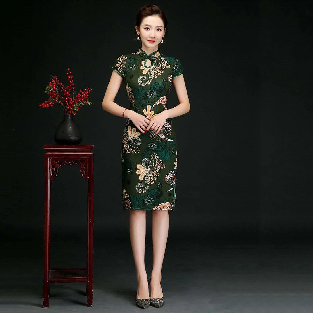 Китайское платье для женщин элегантные новости Qipao Vestidos вечерние свадебные