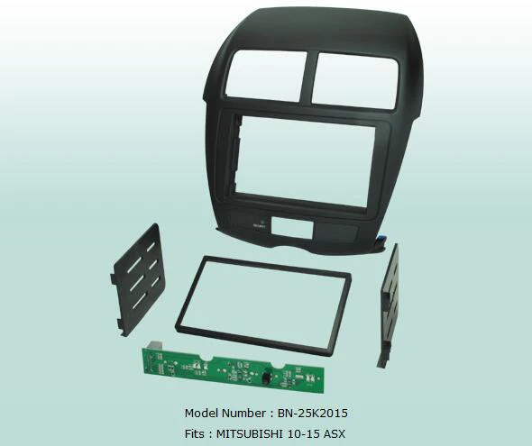 Автомобильная фасциас двойной Din аудио панель рамка комплект для Mitsubishi Asx 2010 2011 2012