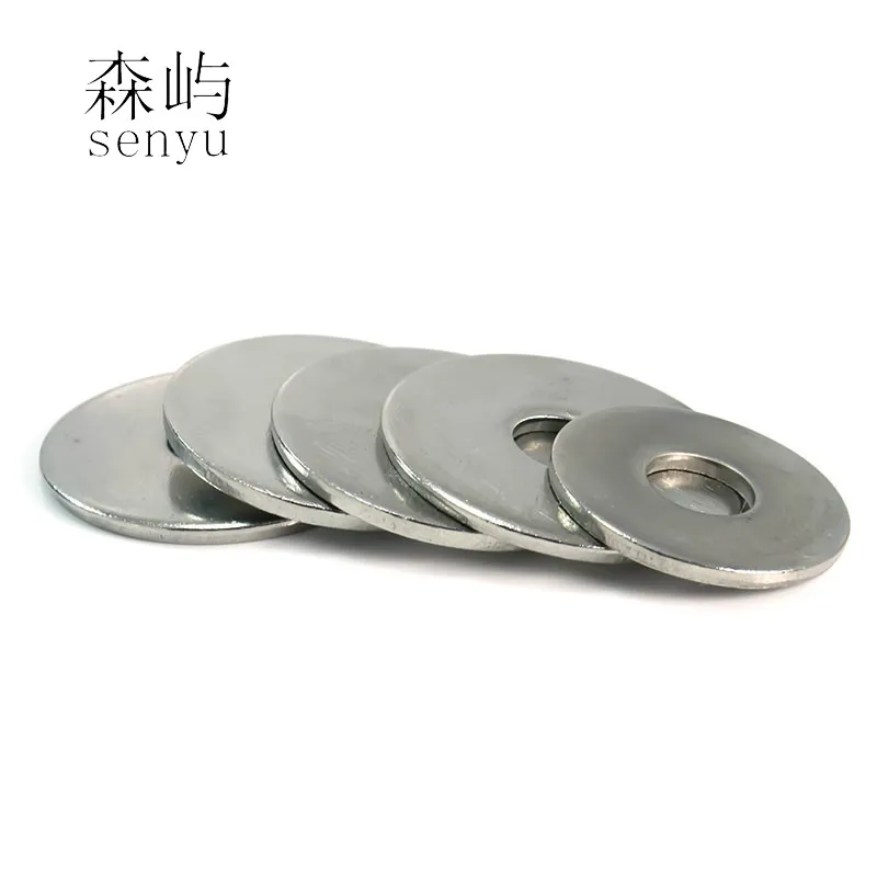 LUHUICHANG M6/M8/M10/M12 большая плоская шайба 304 из нержавеющей стали металлическая