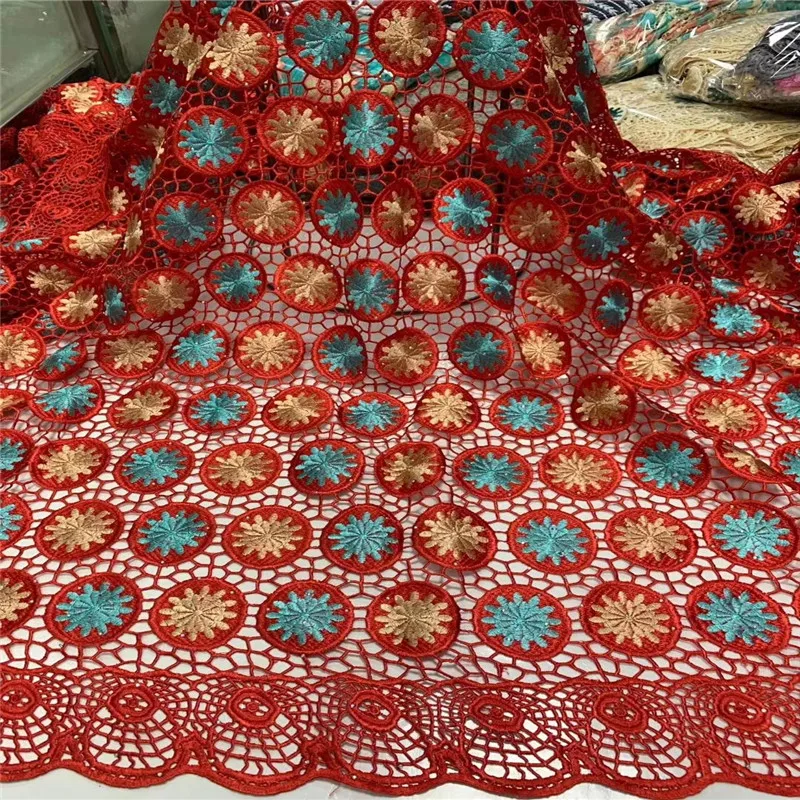 

Madison African Lace Fabric Guipure Cord Lace For Wedding Soluble Nigerian For Wedding Party Sewing