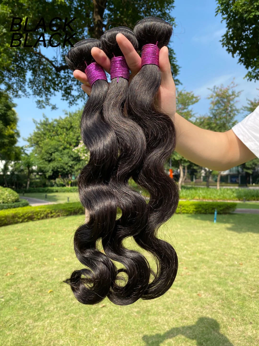 Blackblack Brazilan Body Wave Hair Bundles With HD Handmade Closure 100% Human Virgin Hair Weave Hair Weaving Wholesale Bundles