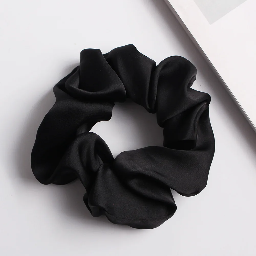 

10Colors Solid Color Velvet Girls Women Hair Band Rubber Pink Accessories Scrunchie Silk Rope Tie Ponytail Holder Elastic Bands