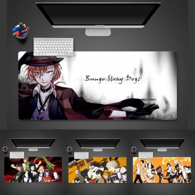 

Уникальный настольный коврик для мыши bungou с изображением бродячих собак, настольный игровой коврик для мыши, большой офисный коврик для мыш...