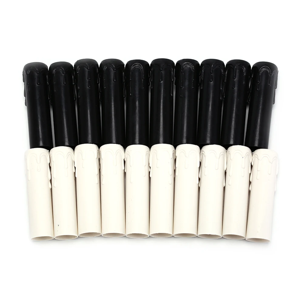 

10Pcs/Lot Chandelier Part Candle Tube Table Lamp Base Candle Lamp Holder Tube Candle Lamp Base Sleeve Candle Bulb Base Cover,