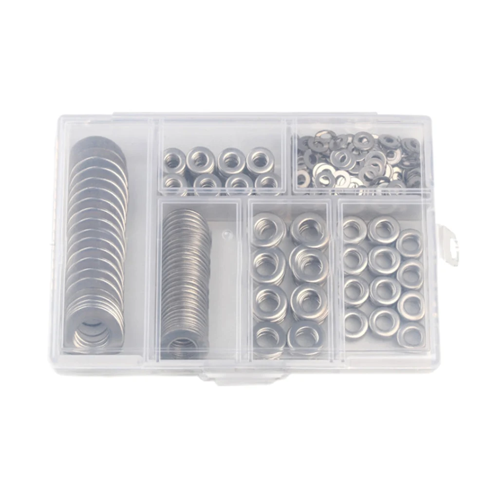 

660 Pcs Stainless Steel M3 M4 M5 M6 M8 M10 Washer Spacers Kit Screw Bolt Fastener Metalwork High Quality And Practical
