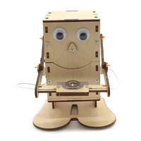 coin eating robot childrens toy diy manual assembly technology small production electric science toys develop creativity