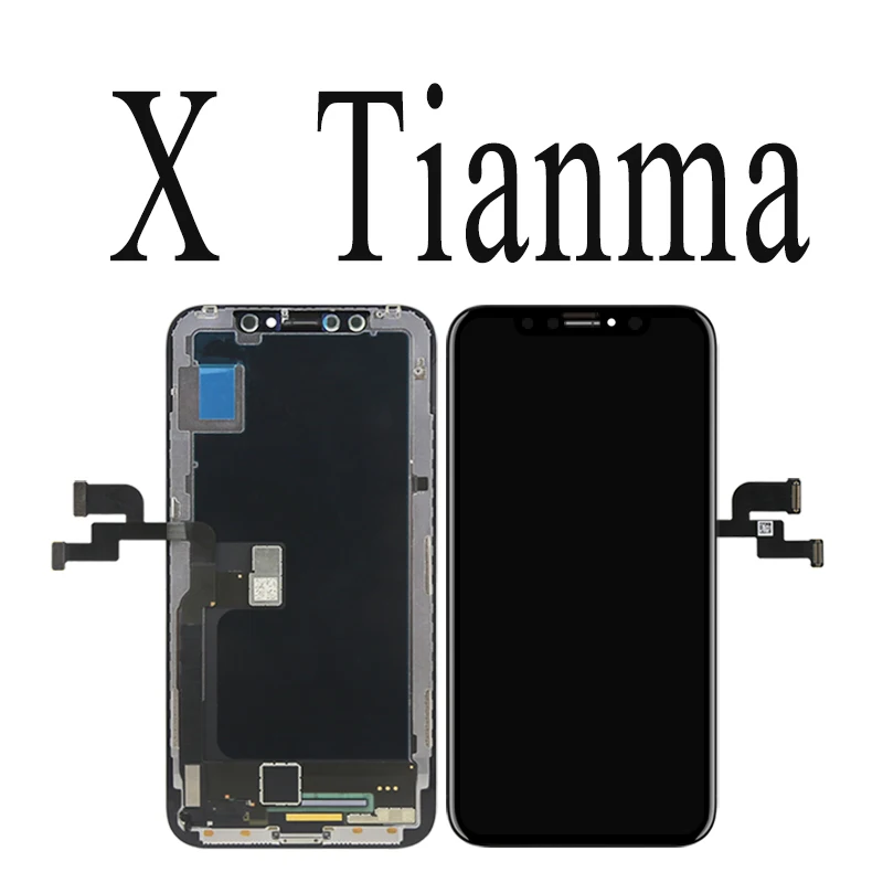 for iphone X tianma AAAA+++ для iphone 6 6S 7 8 Plus ЖК Tianma для iphone X XR ЖК сенсорный экран Стекло сборка Бесплатный подарок без битых пикселей - Цвет: for iphone X tianma