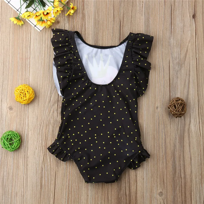 Купальник-бикини с принтом фламинго для новорожденных черно-белая пляжная