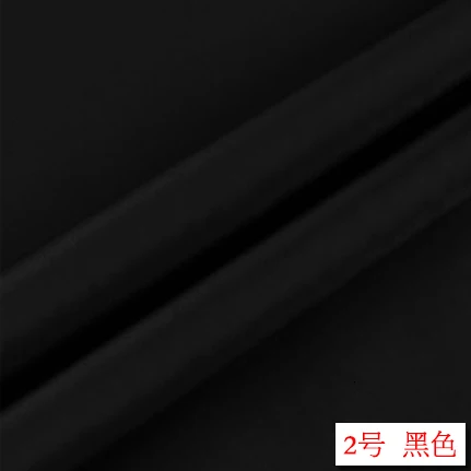 black 50 см/лот сплошной цвет натуральный шелк тканевый креп De Chine натуральный шелк обе ширина 140 см 24 цвета s - Color: black