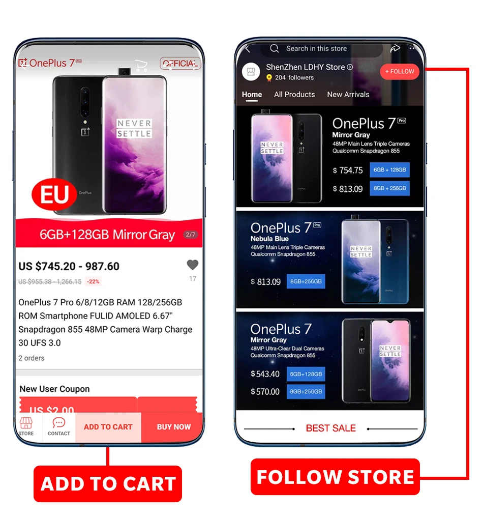 Чехол из ПВХ для OnePlus 7 Pro 6/8/12G Оперативная память 128/256G Встроенная память глобальная версия FULID AMOLED 6,6" Snapdragon 855 48MP Камера Warp заряжайте 30 UFS 3,0 чехол для телефона