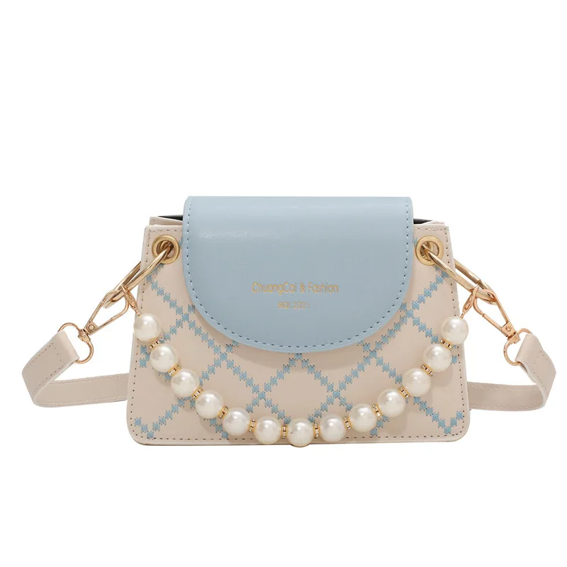 

Lingge Chain Mini Bag Ladies Bag New 2021 Design Fashion High-end Crossbody Bag Female Wild Shoulder Bag Small Square Bag