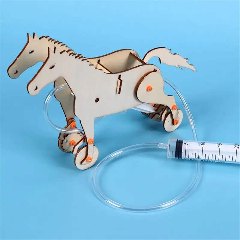 

Creative hydraulic machinery horse piston technology Popular Science Creative DIY puzzle assembly mechanical model toy