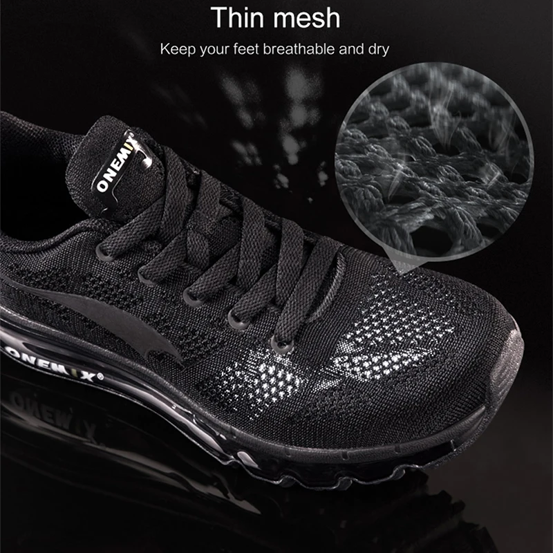 ONEMIX 2023 Men Running Shoes Sport Tennis Shoes Fashion Breathable Air Cushion Athletic Trainers Trail Sneakers Free Shipping