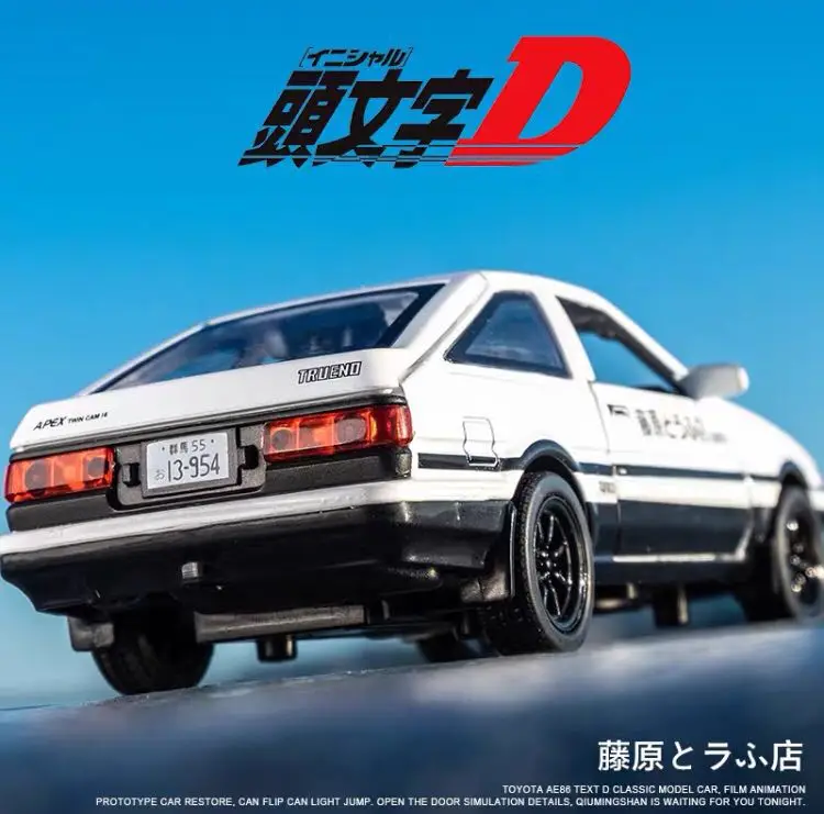 

TOYOTA AE86 1/28 Metal Vehicle Diecast Pull Back Cars Model Toys for Boy Collection Xmas Gift Office Home Decoration Trueno