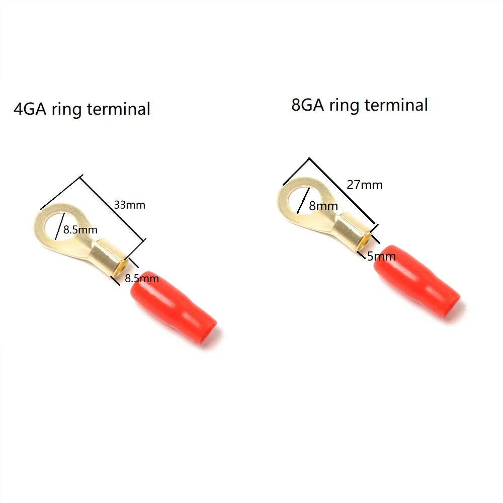 20 шт./лот 4GA 8GA Латунные разъемы для автомобильного аудио питания заземления