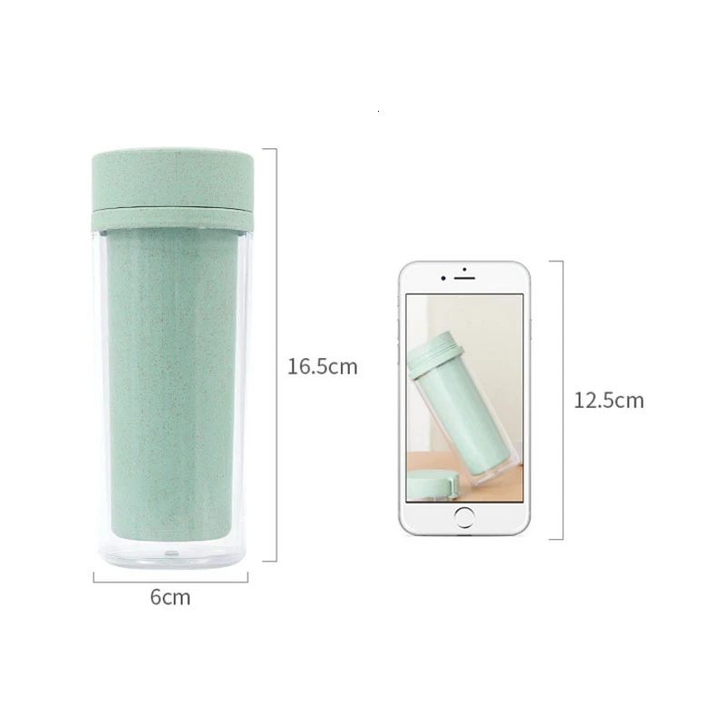 Портативная емкость для воды с теплоизоляцией чайник Пшеничная солома кофейные