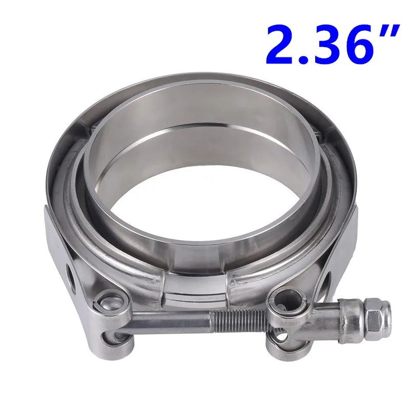 2.36inch 60.5mm Автомобильный Vband зажим из нержавеющей стали 2 2,5 3 3,5 дюйма 3В хомут 76 мм глушитель выхлопной трубы хомут 2,2" 2" 2," 3" v-диапазон - Цвет: 2.36inch 60.5mm