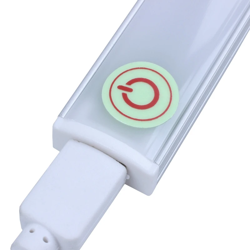 USB 30CM 6W LED Rigid Strip Hard Bar Light Tube Lamp DC5V+Touch Switch Dimmer Warm White | Освещение