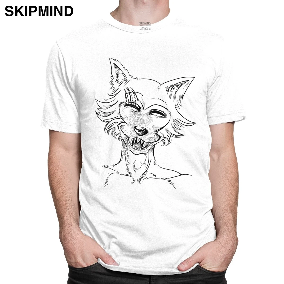 Великолепные мужские футболки с короткими рукавами Beastars 100% хлопковая Футболка