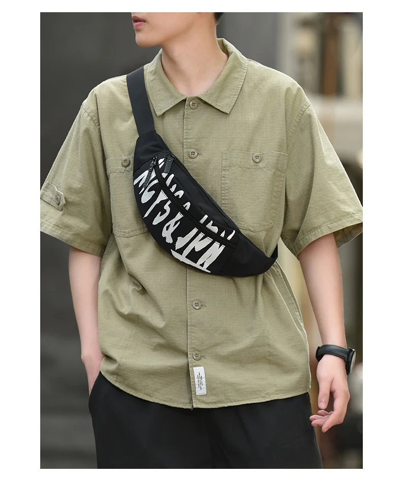 

Japanese Style Crossbody Bag Casual Nylon Mens Fashion Shoulder Bag Multi-Function Sport Men's Bag Ins Fashion Messenger Bag