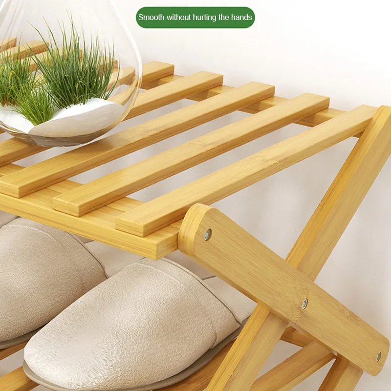 

2/3 Tier Plant Stand Shelf Foldable Shoe Rack Storage Organizer for Home Garden Patio NW