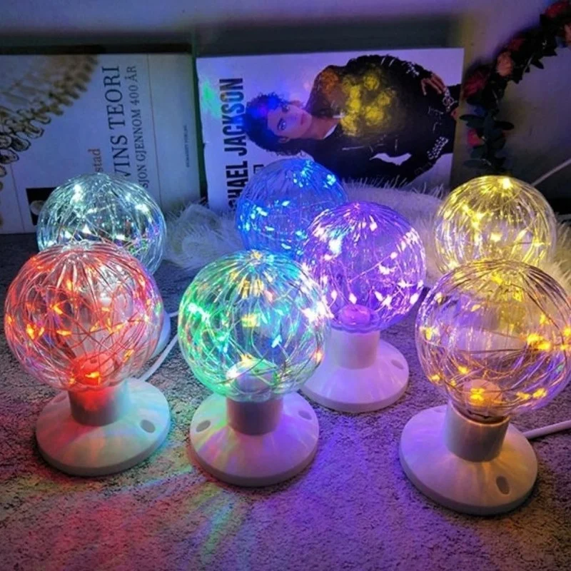 

1Pcs LED Edison String Light Bulb E27 110V 220V G95 Colorful RGB Lighting Copper Wire Bulb Home Decor Holiday Night Light Lamp
