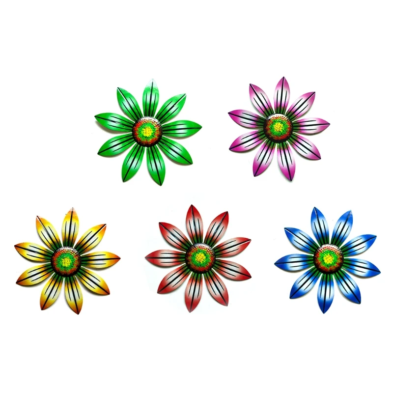 

Metal Daisy Flower Wall Art Dragonfly Wall Decorative Hanging Home Ornament Art Patio Garden Wall Decorative Hanging
