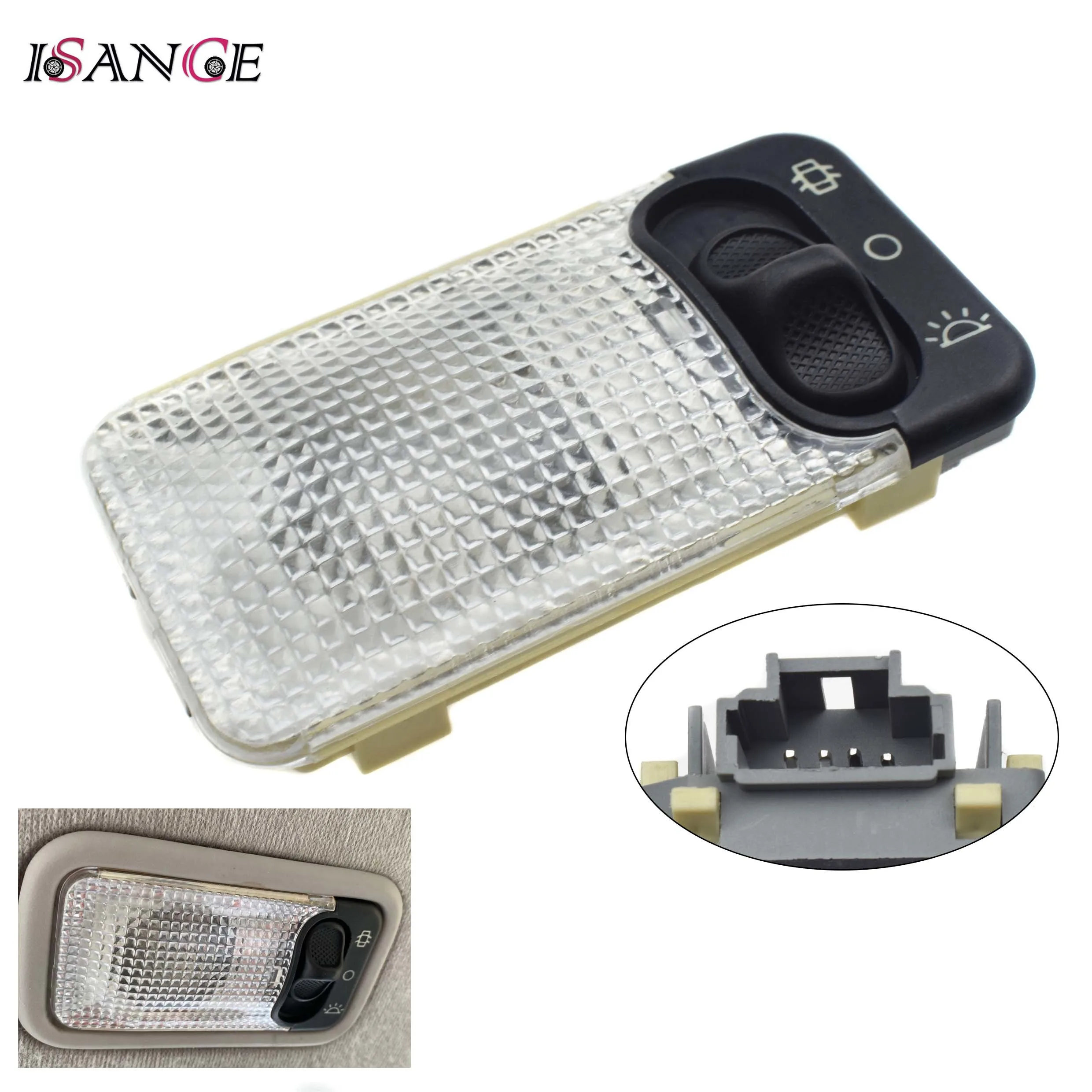 Потолочный светильник ISANCE для внутреннего освещения чтения на крыше Peugeot и Citroen