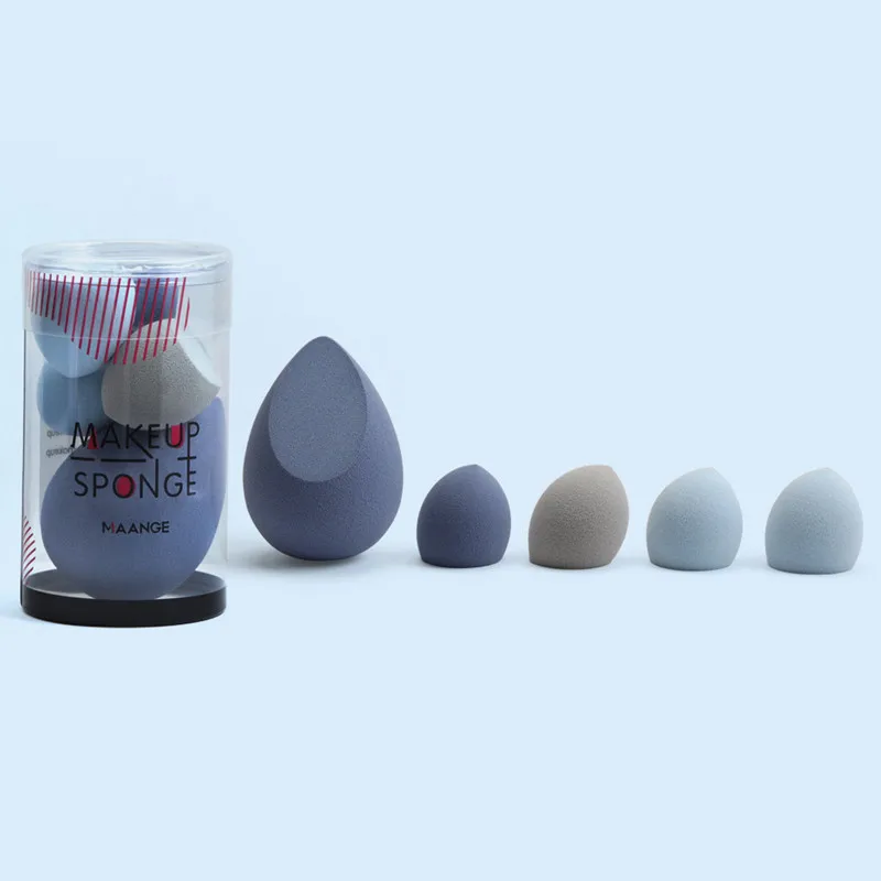 5Pcs Makeup Sponge Set Blender Tools Beauty Cosmetics Puff Face Foundation Blending for Liquid Cream and Powder New |