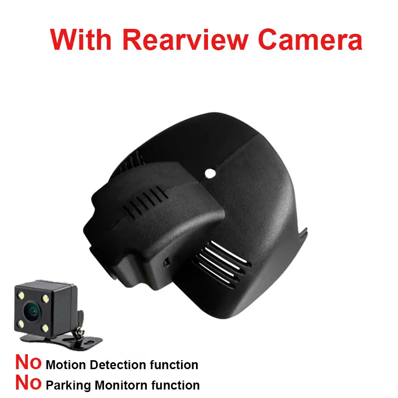 With Rear Lens Kampacar 1080P Автомобильный Wifi видеорегистратор Dash камера s Авто Novatek 96658 два объектива Автомобильные видеорегистраторы для Mercedes Benz SMART G500 два видеорегистратора камеры - Название цвета: With Rear Lens