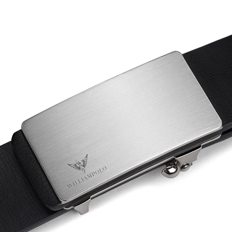 Кожаный ремень для Для мужчин Элитный бренд Бизнес металла Автоматическая