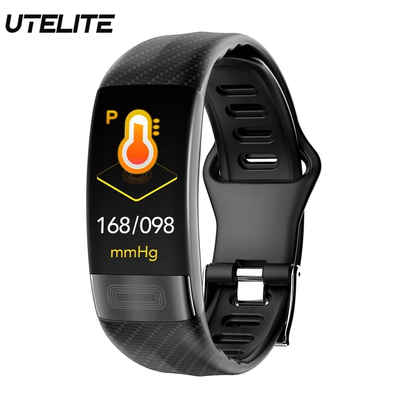 UTELITE P11 смарт-браслет водонепроницаемый монитор сердечного ритма PPG ЭКГ смарт-браслет кровяное давление часы для Android IOS телефонный ремешок