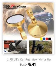 Мотоцикл черный " Круглый 7/8" Ручка Бар Конец Зеркала Кафе RACER BOBBER CLUBMAN