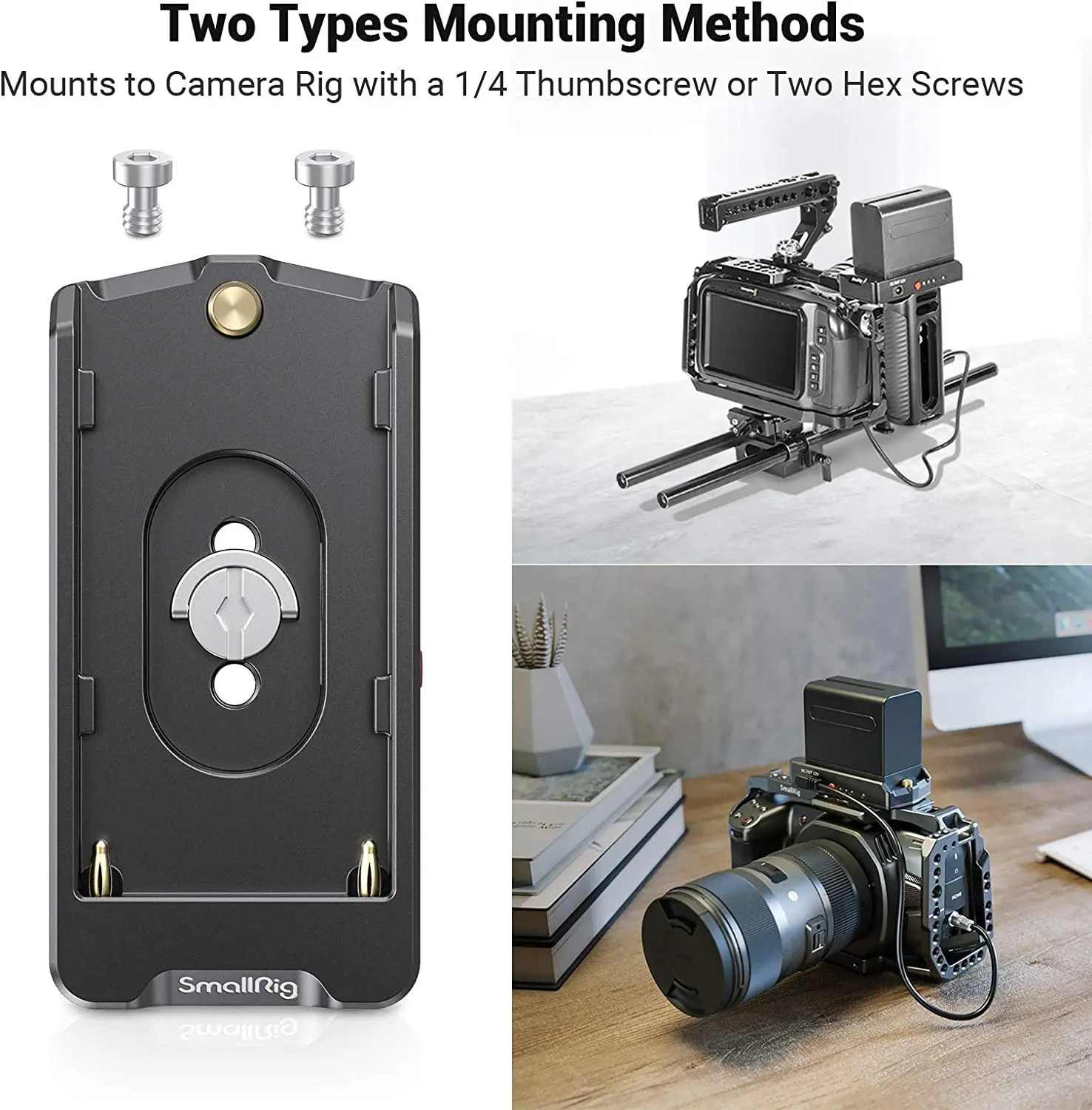 smallrig dslr camera clamp np f battery adapter plate for sony np f type batteries eb2504 free global shipping