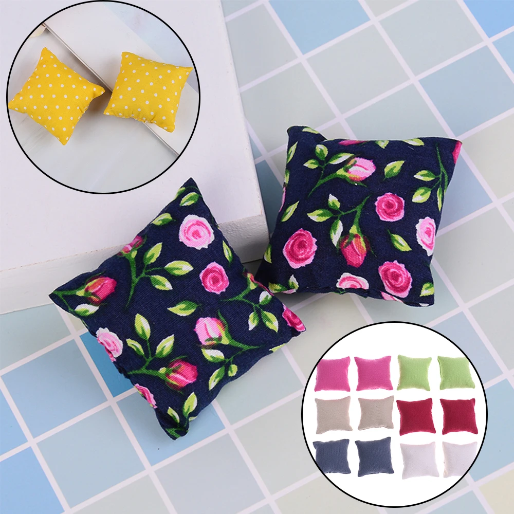 Подушки для диван кровать 1/12 кукольный домик миниатюрная мебель Игрушки Без