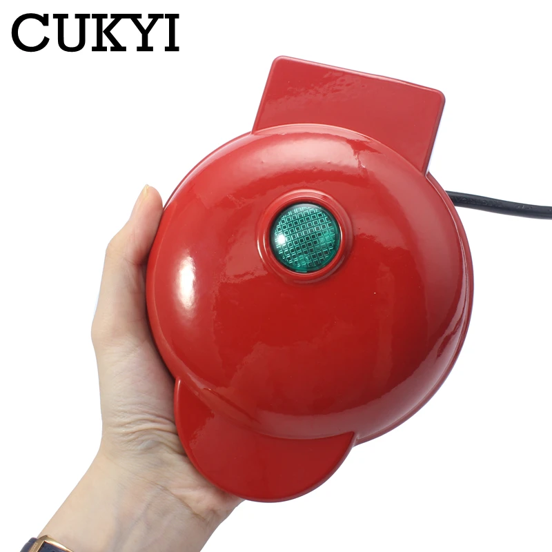 Домашняя мини вафельница CUKYI двухсторонняя нагревательная машинка для завтрака