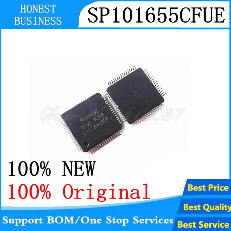 Новинка 10 шт. SP101655CFUE SP101655 QFP 64 оригинал|Аксессуары для наушников| |