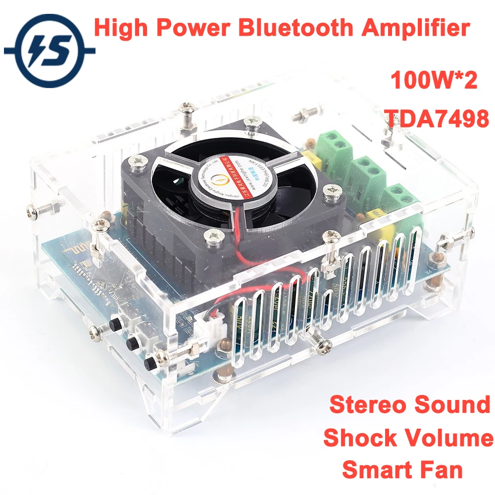 TDA7498 Bluetooth аудио стерео цифровой усилитель модуль 100 Вт DC 12 В 24 в беспроводной