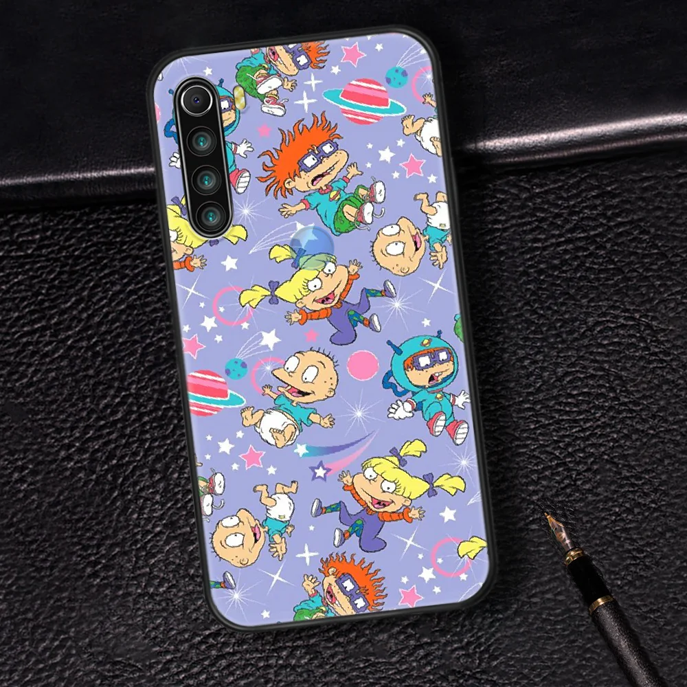 

Funny Rugrat Cartoon Phone Case Cover Hull For XIAOMI Redmi 7 7A 8 8A 9 9C Note 6 7 8 9 9S K20 Pro K30 black Cover Painting