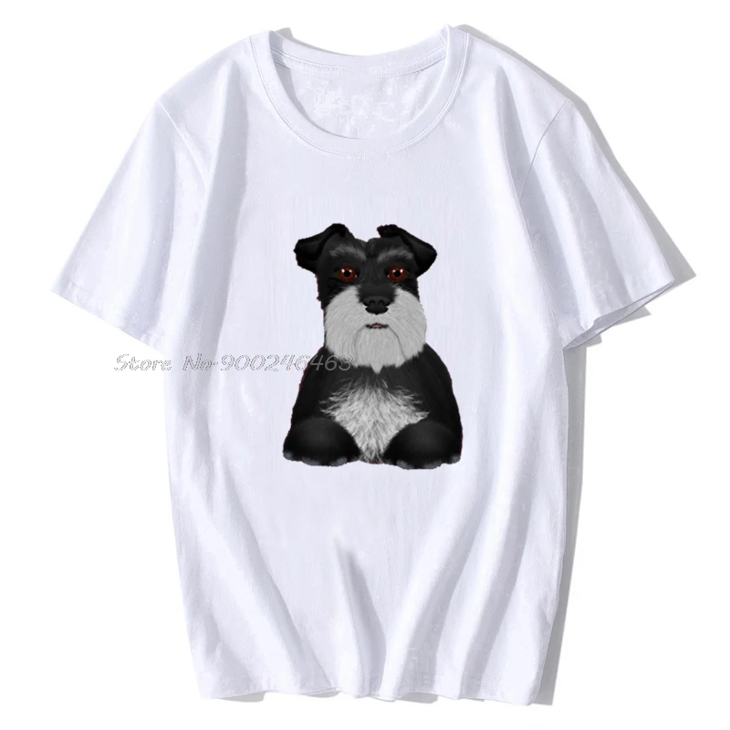 Мужская футболка GHG Miniature Schnauzer Beta Signed женская хлопковая топы в стиле хип-хоп Harajuku