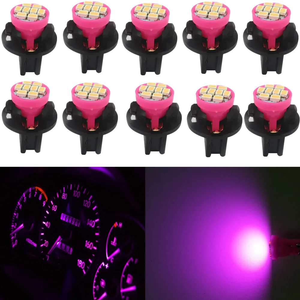 Автомобильная светодиодная лампа WLJH T10 Led W5W 12 В с поворотным замком подсветка для