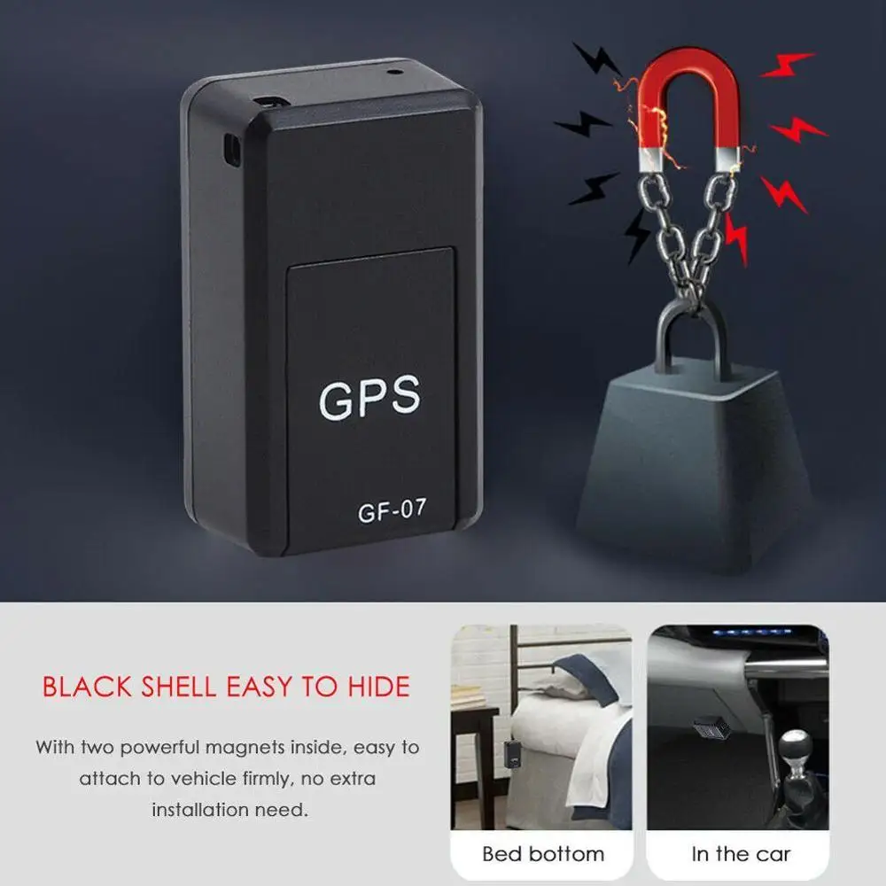 GF07 GSM GPRS мини автомобильный gps локатор трекер Автомобильный gps трекер анти-потеря записи отслеживающее устройство Голосовое управление может записывать