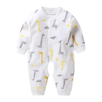 zwy293 infant baby boys romper clothes cotton cute cartoon print long sleeve jumpsuithat 2 pcs toddler baby clothes outfits