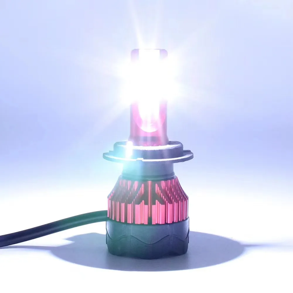 Автомобисветильник светодиодные лампы HAOSJ 8000K LED H7 H4 ламдля авто 55 Вт 12 В 9005 лм H11 9006