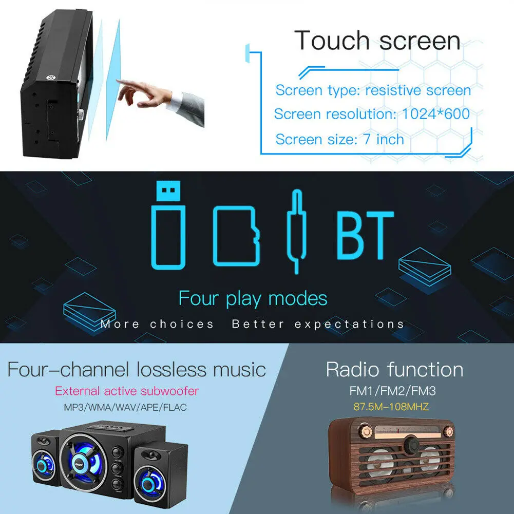 Автомобильный радиоприемник 2 Din электроника Android мультимедийный стерео