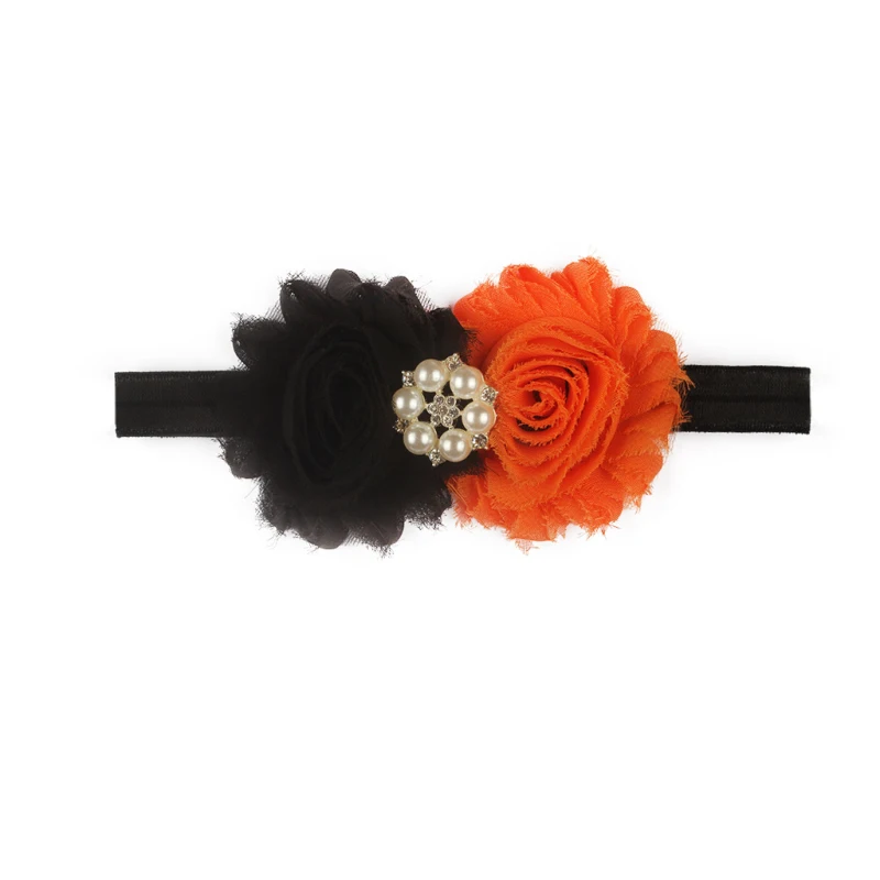 1pcs Newborn Girl Cute Sticky Beads Flower Headband Soft Elastic Halloween Decoration Gift Kids Headwear | Мать и ребенок